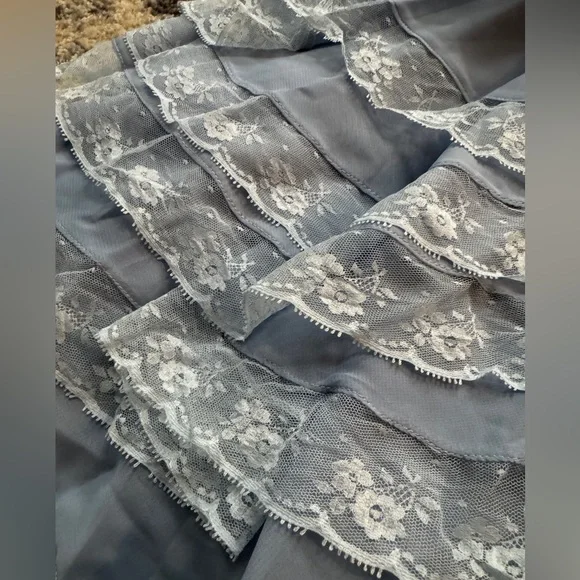 Dollcake Blue Tea At Tiffany’s Hi Low Frock Dress - Picture 4 of 11